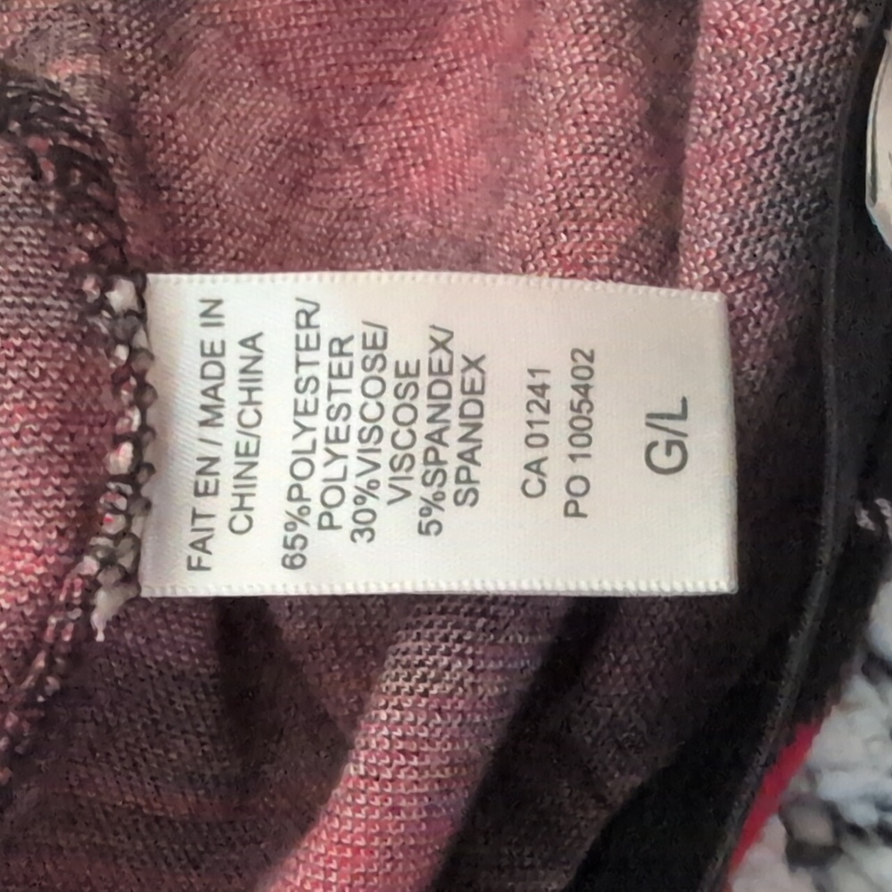 Twik | Women's Red Plaid Pants Stretch Polyester Blend - Picture 11 of 12
